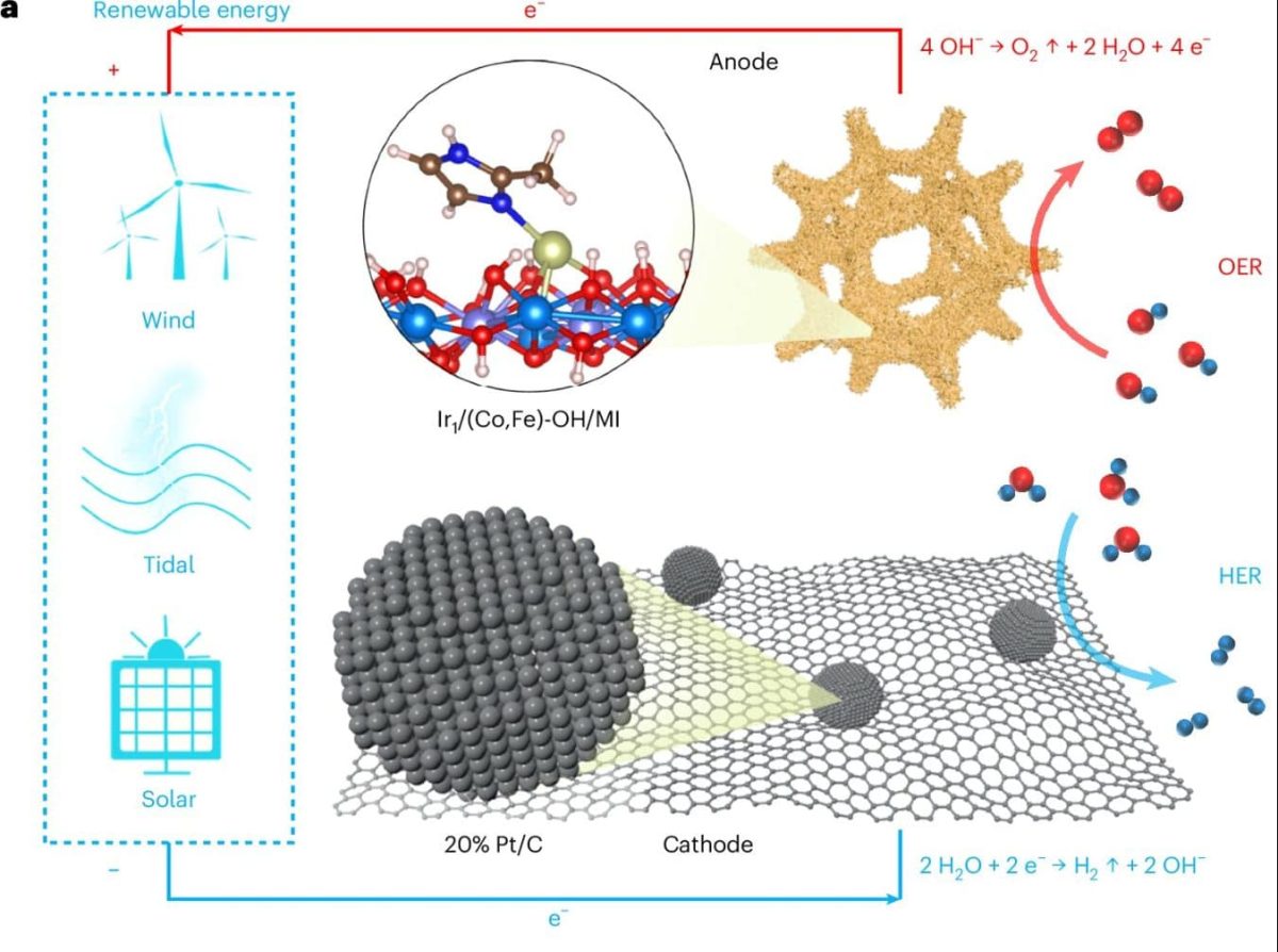 Схема электролиза / © Nature Nanotechnology