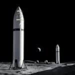 SpaceX показала новые рендеры лунного корабля Starship HLS