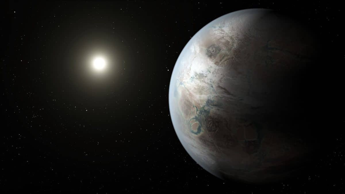 Землеподобная экзопланета Kepler-452b в представлении художника