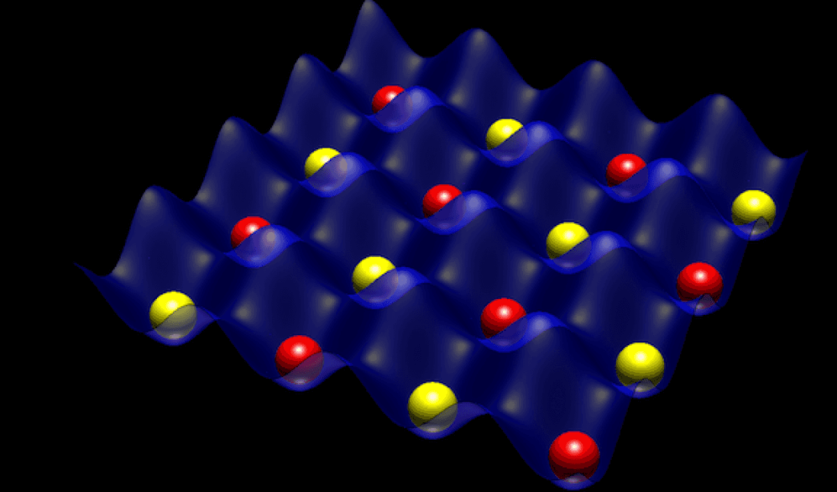 Схема расположения атомов в оптической решетке / © University of Maryland