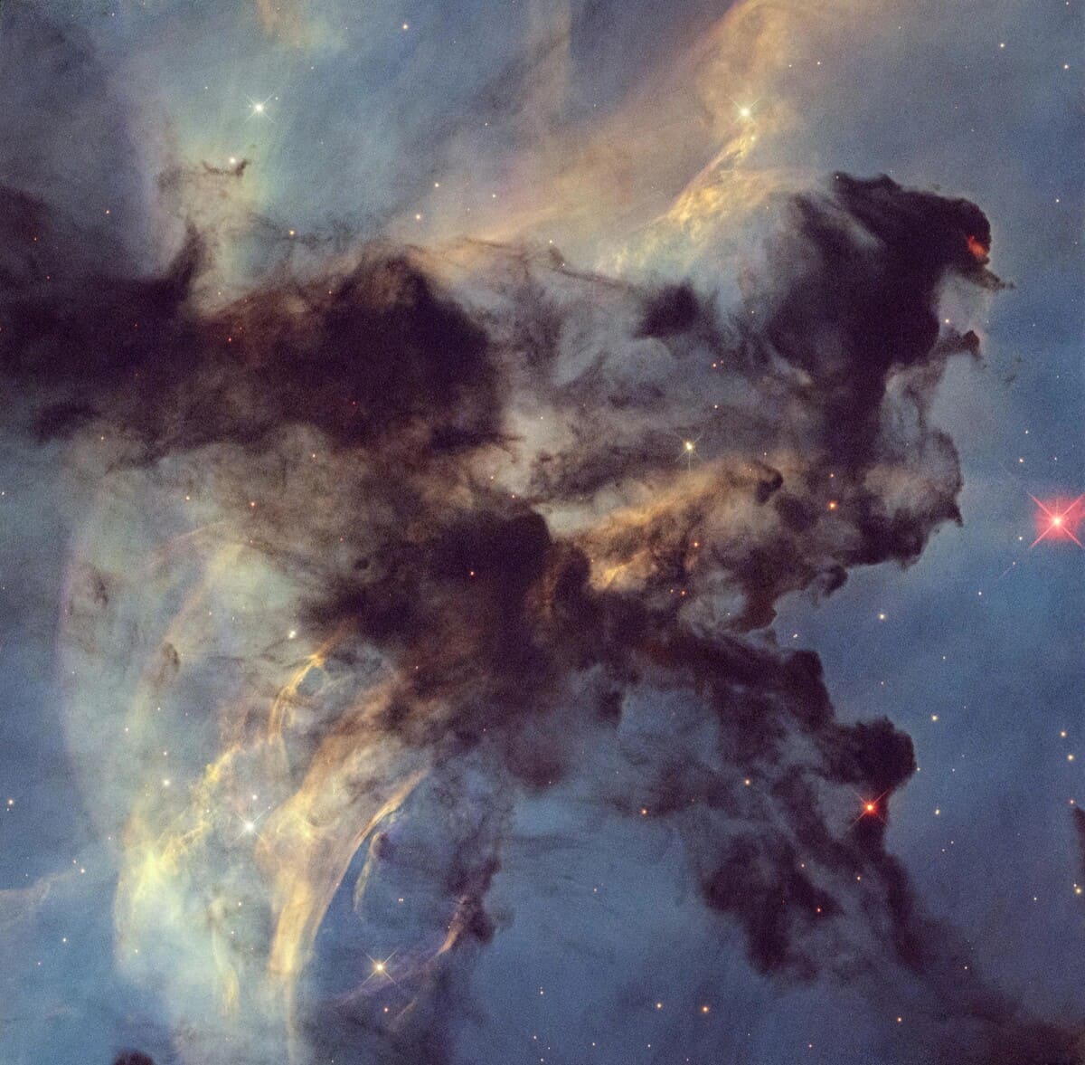 Часть эмиссионной туманности Розетка (NGC 2237)© NASA / ESA