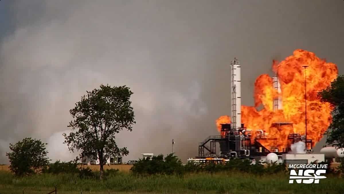 На испытательном полигоне SpaceX произошел взрыв / © NFS