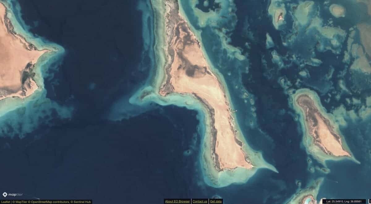 Остров проекта Laheq в 2023 году / © Copernicus 