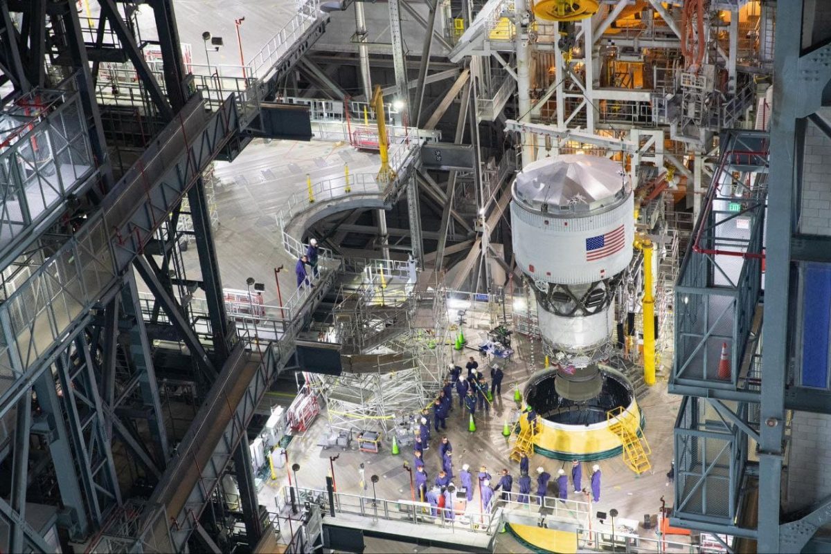 Вторая ступень ракеты SLS / © NASA / Isaac Watson