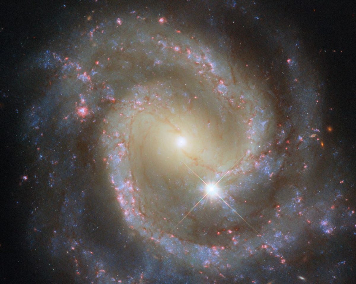 Спиральная галактика с перемычкой NGC 3507 / ©  ESA / Hubble & NASA, D. Thilker