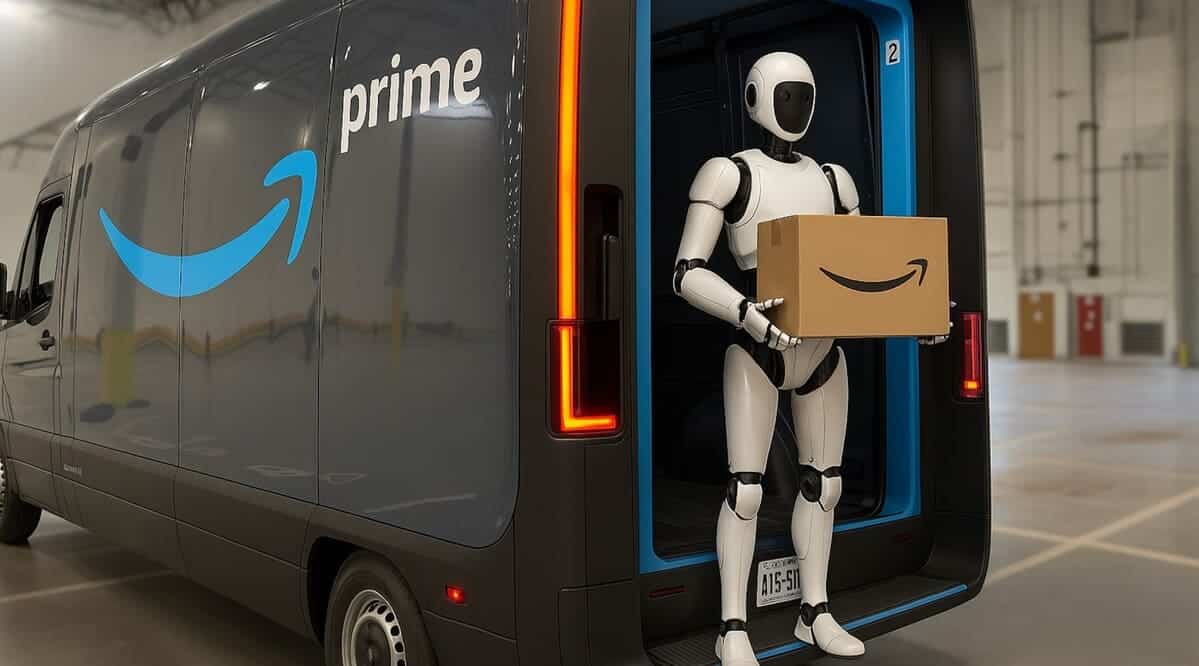 Гуманоидный робот для доставки посылок / © Amazon