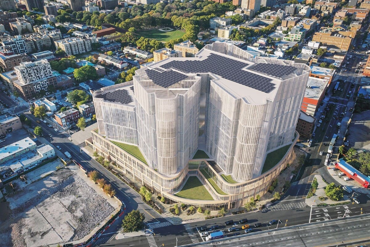 Концепт новой тюрьмы, которую построят в Бронксе / © New York City Department of Design and Construction