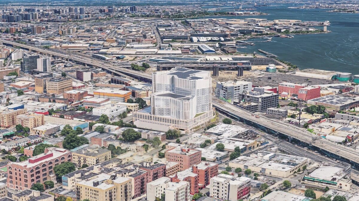 Концепт новой тюрьмы, которую построят в Бронксе / © New York City Department of Design and Construction