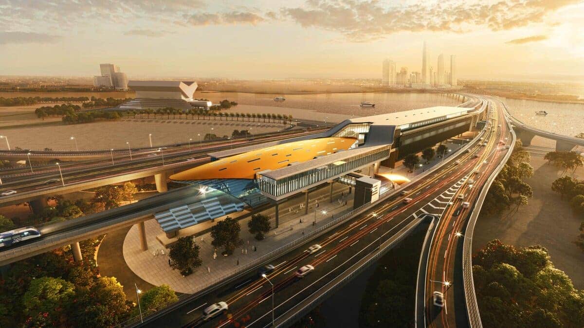 Рендер новой ветки дубайского метро / © Dubai Media Office