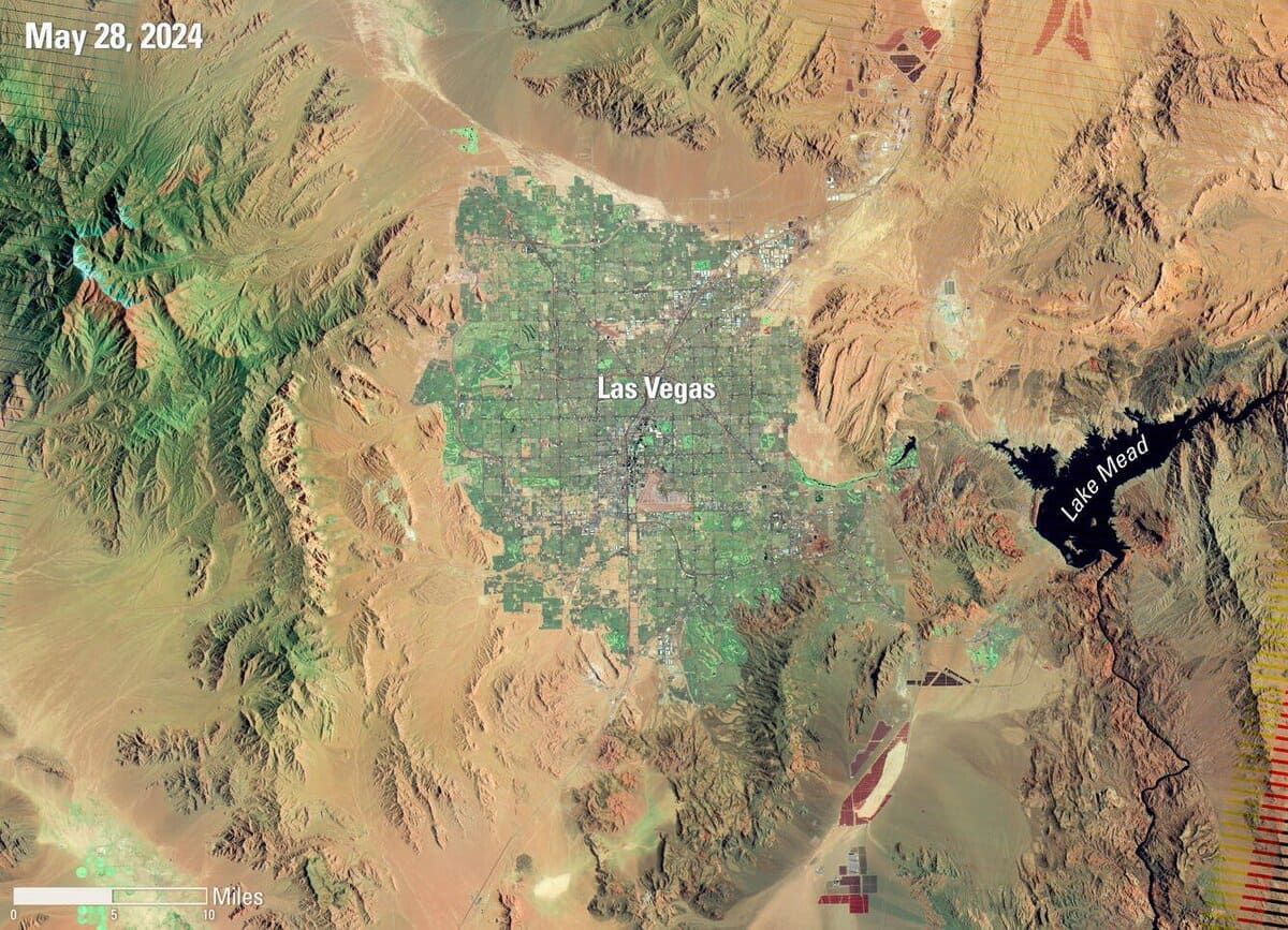 Лас-Вегас в мае 2024 года / © USGS