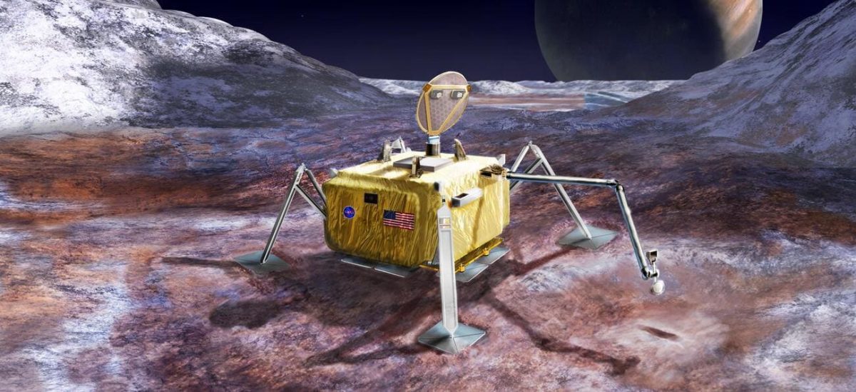 Космический аппарат Europa Lander в представлении художника