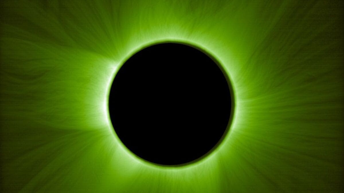 Изображение искусственного солнечного затмения / © ESA / Proba-3 / ASPIICS / WOW algorithm