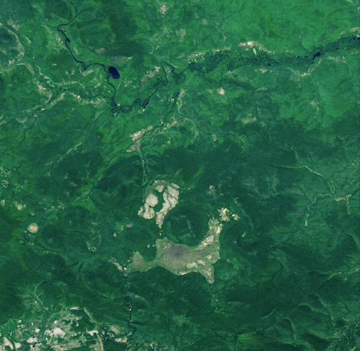Место падения Тунгусского метеорита / © NASA Earth Observatory