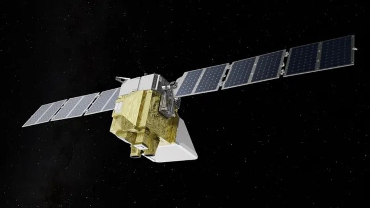 Художественное изображение MethaneSAT в космосе / © MethaneSAT / EDF