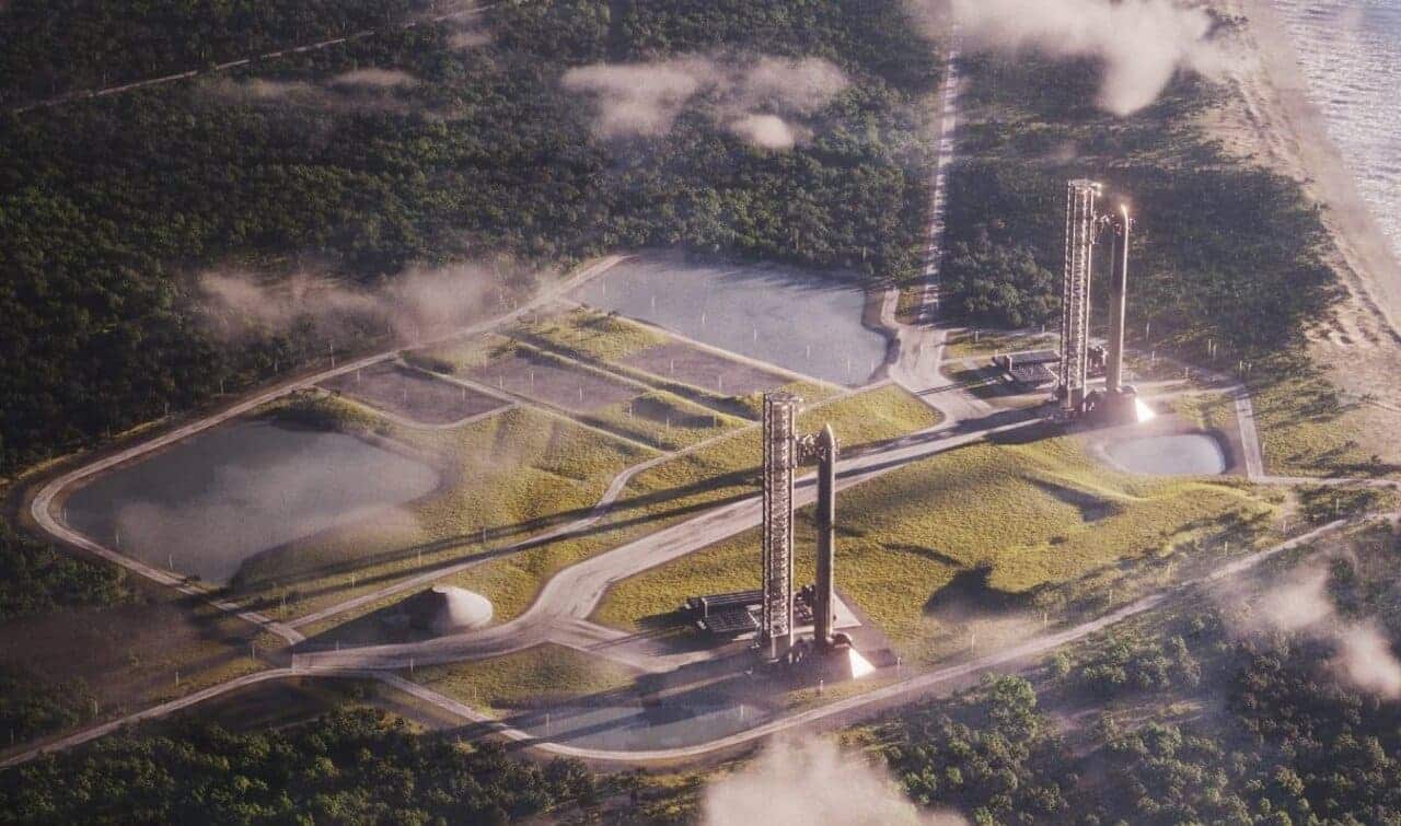 SpaceX показала, как будут выглядеть площадки для Starship на мысе Канаверал