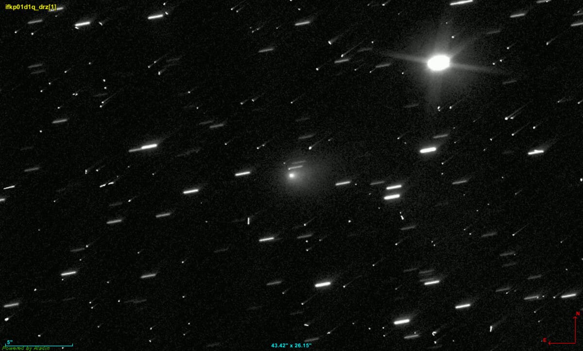 Межзвездная комета 3I/ATLAS в объективе телескопа «Хаббл» / © NASA / ESA / Hubble