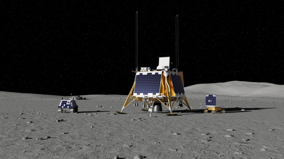 Художественное изображение четвертой лунной миссии компании Firefly Aerospace / © Firefly Aerospace