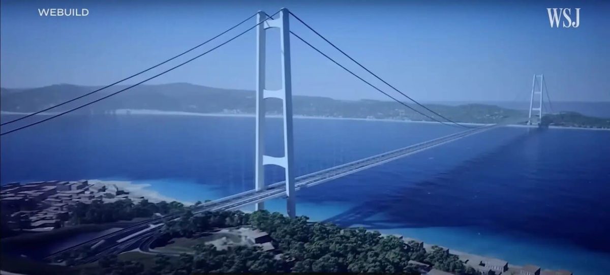 Рендер самого длинного однопролетного подвесного моста в мире / © Webuild