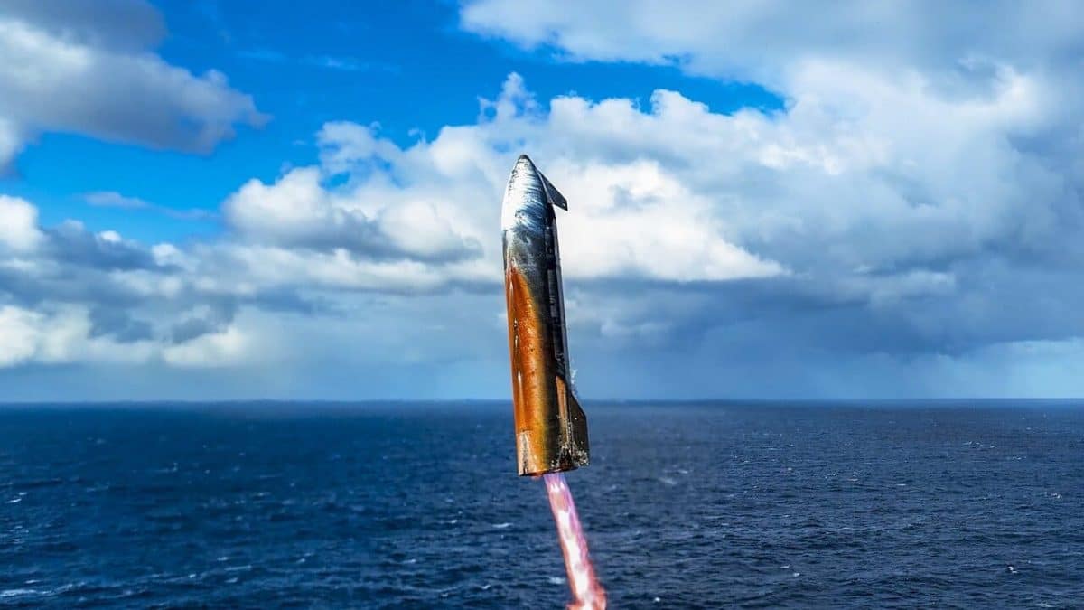 Посадка Ship 37 в Индийском океане / © SpaceX