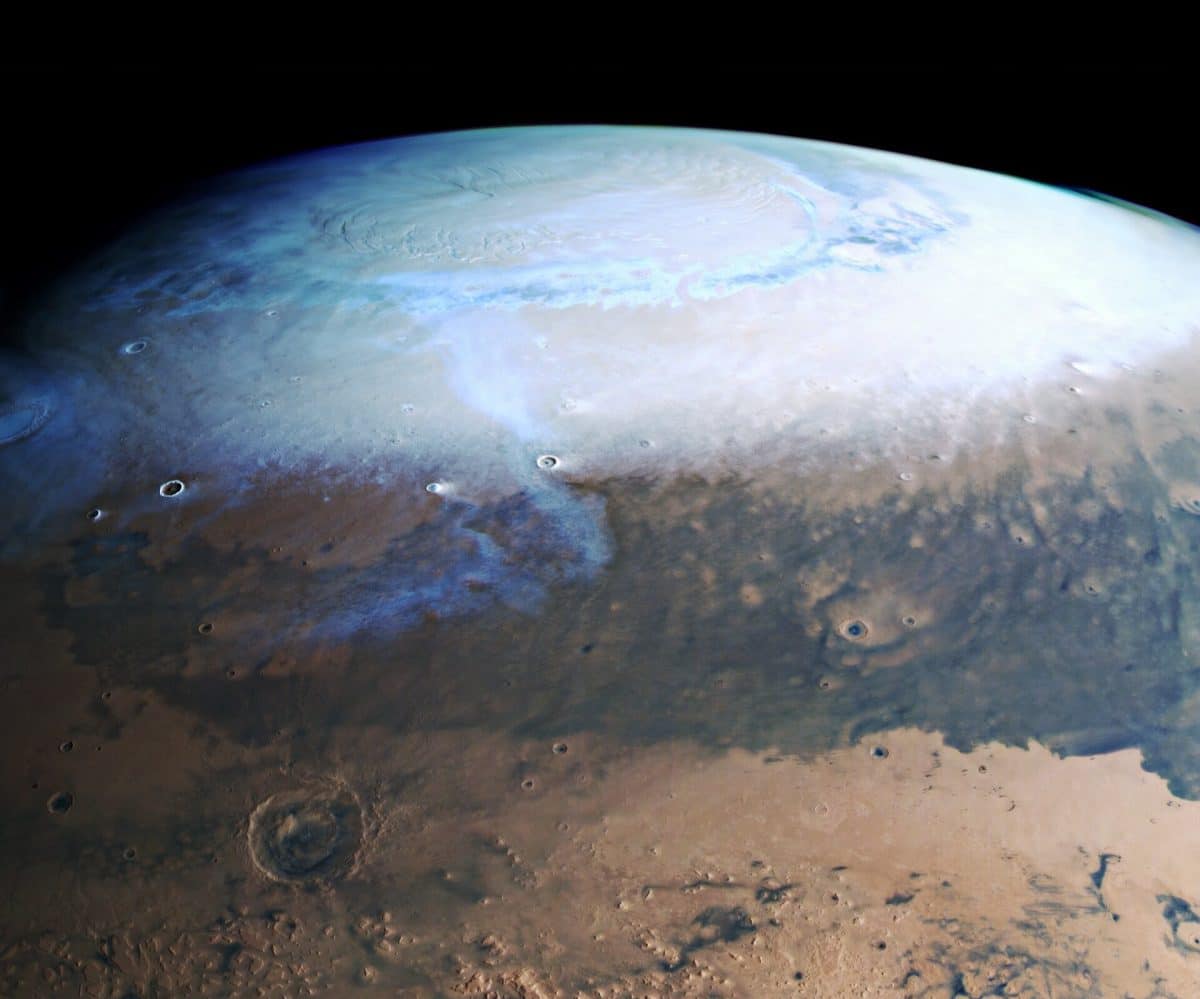 Фрагмент мозаичного изображения Марса / © ESA/DLR/FU Berlin
