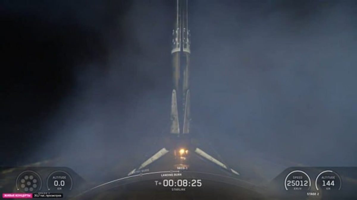 Тридцатая посадка первой ступени Falcon 9 B1067 / © SpaceX