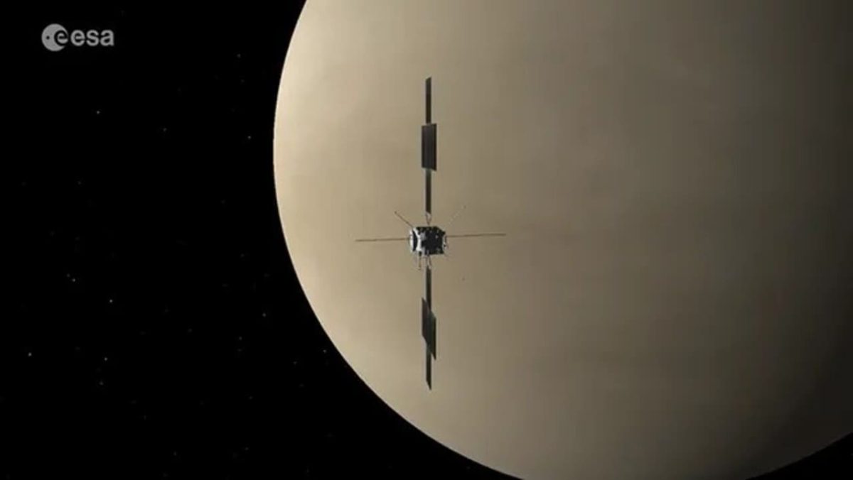Художественное изображение: Juice выполнил гравитационный маневр у Венеры / © ESA