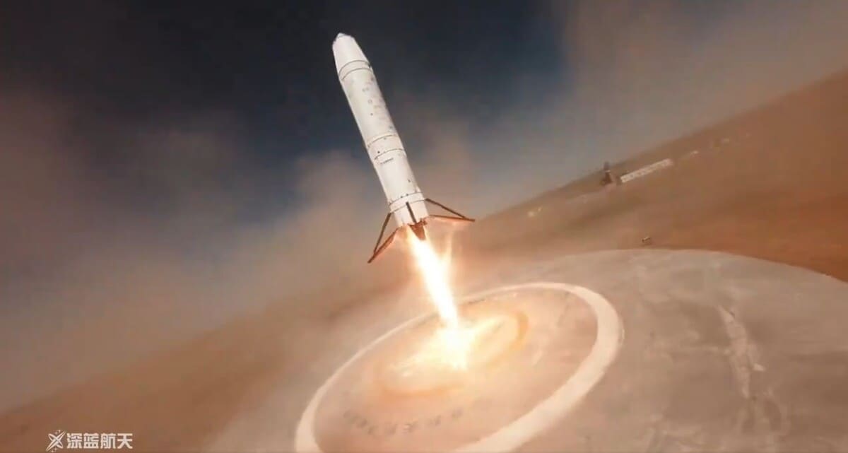 «Прыжковые» испытания прототипа китайской многоразовой ракеты Nebula 1 / © Deep Blue Aerospace