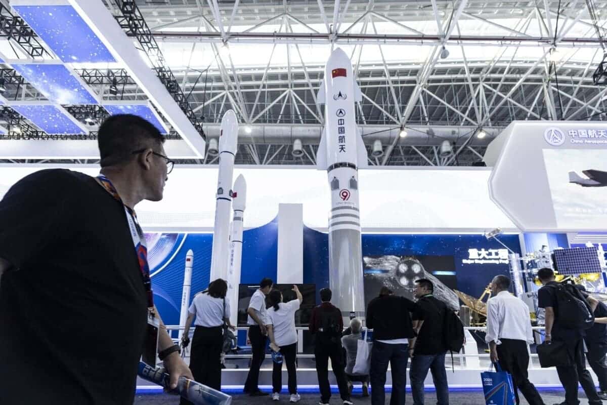 Модели китайских ракет семейства «Чанчжэн» / © Qilai Shen / Bloomberg via Getty Images