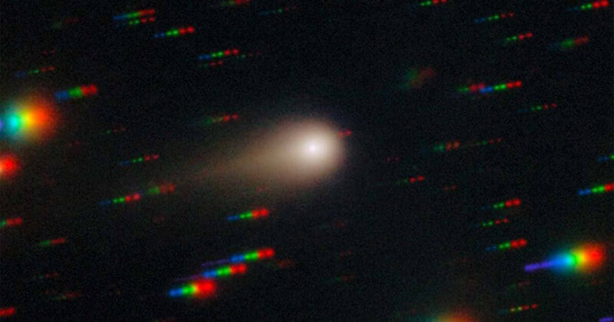 Изображение межзвездной кометы 3I/ATLAS, полученное телескопом Gemini South / © International Gemini Observatory / NOIRLab / NSF / AURA