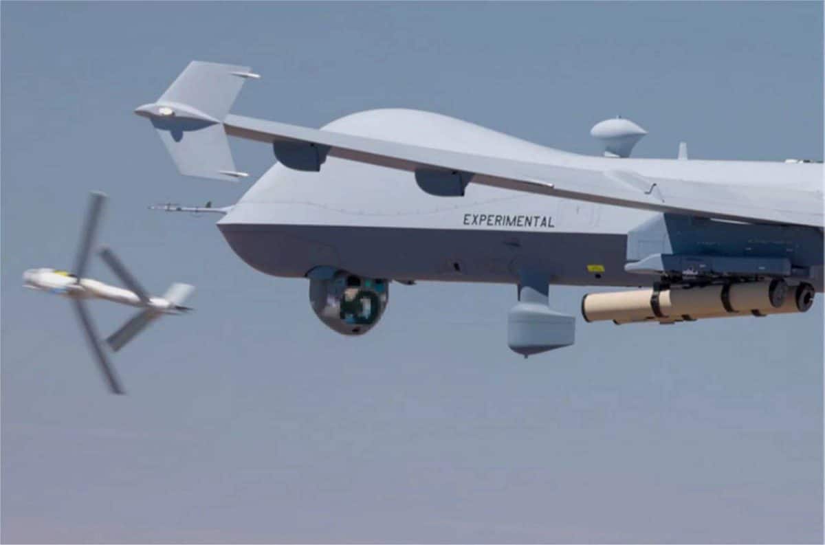 MQ-9A Reaper впервые запустил барражирующий боеприпас Switchblade 600 / © General Atomics