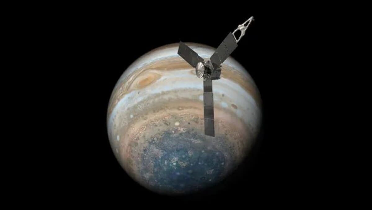 Художественное изображение зонда Juno / © NASA / JPL-Caltech