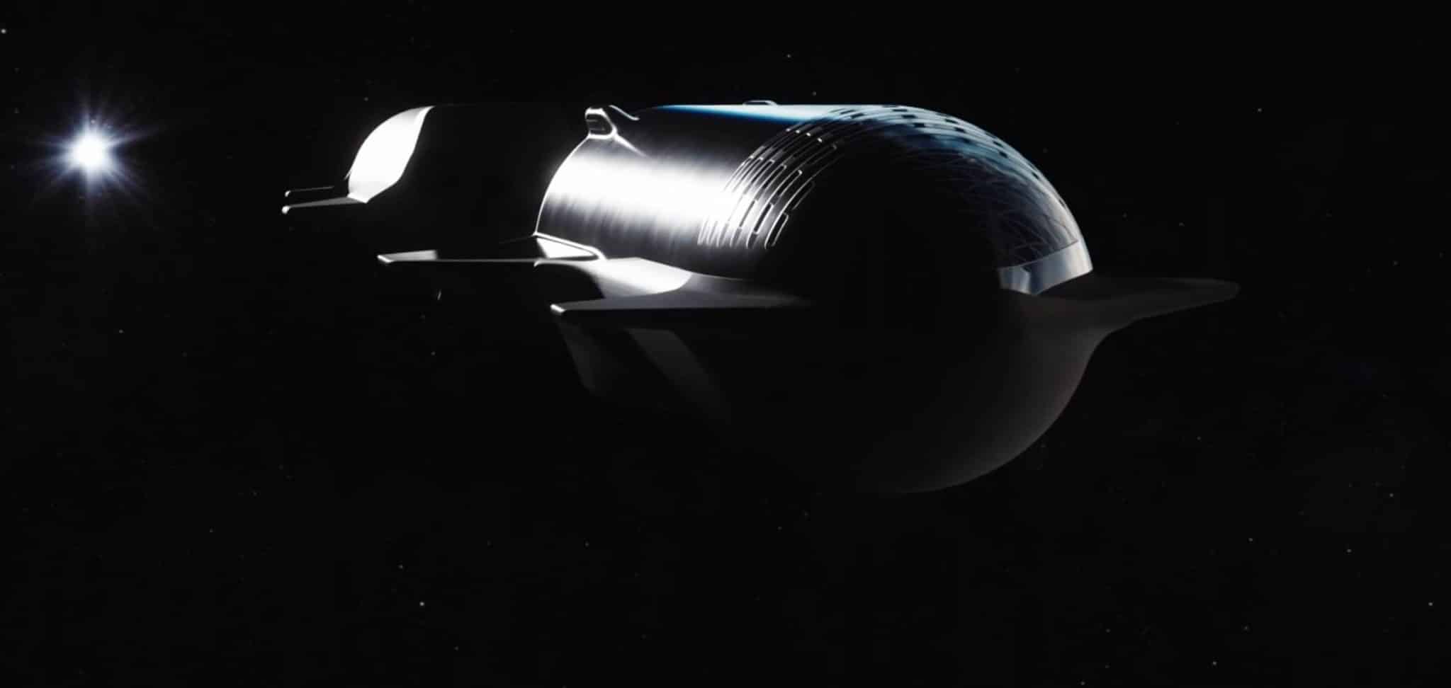 Дозаправка космического корабля Starship в представлении художника