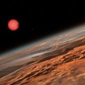 Cистема TRAPPIST-1 в представлении художника