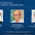 Нобелевскую премию по химии в 2025 году присудили за разработку металлоорганических каркасов
