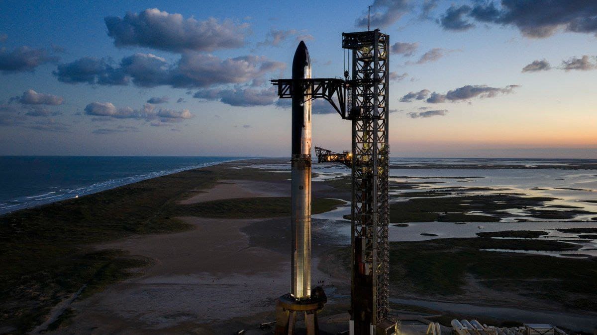 Транспортная система Starship на стартовой площадке в Техасе / © SpaceX