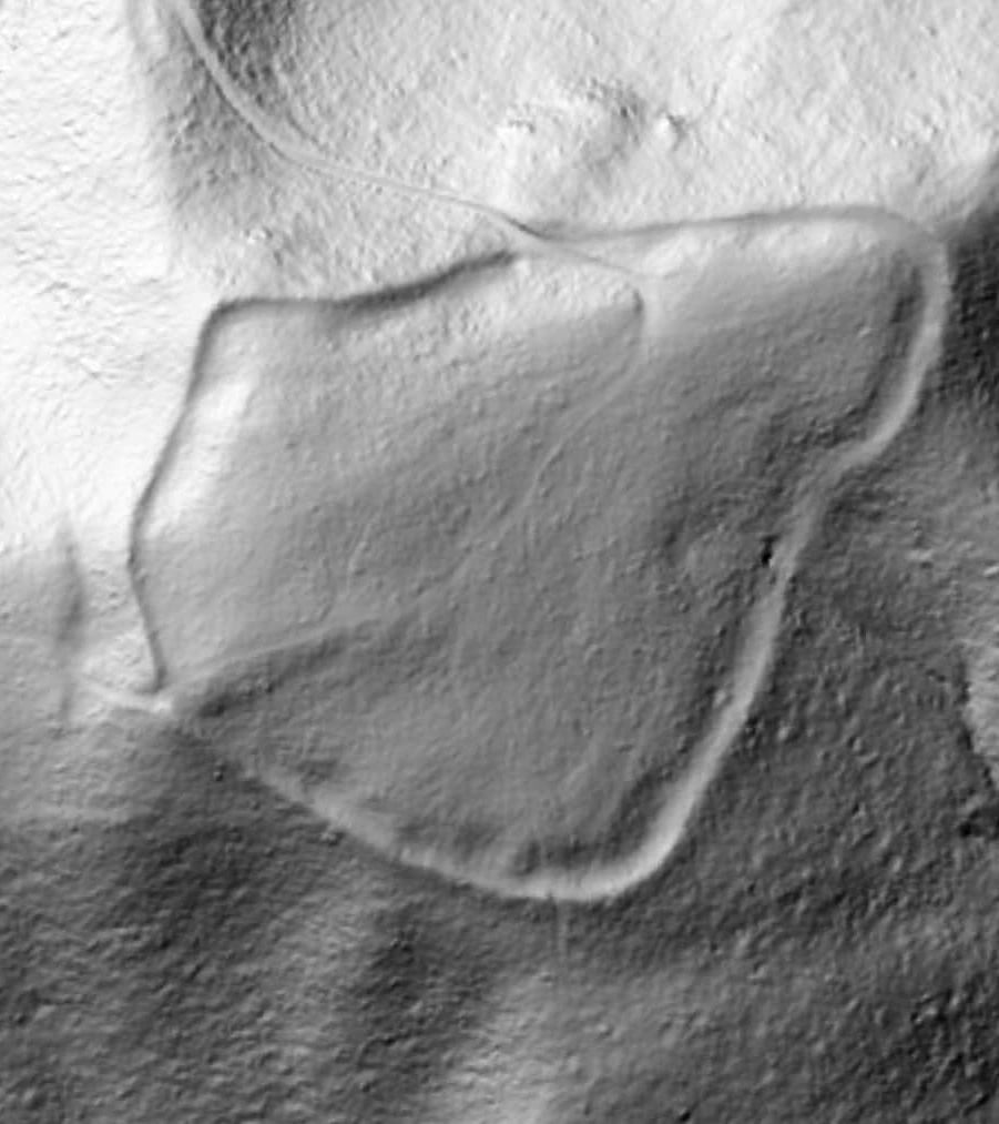 Вид сверху, показывающий границы недавно обнаруженной крепости бронзового века / © Kristijan Toplak / Virovitičko-podravska županija