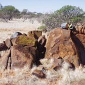 Древние породы геологического комплекса Манфред на западе Австралии