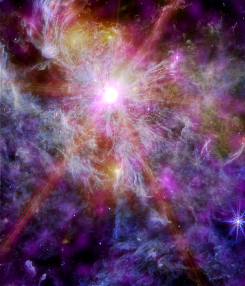 N79 — гигантская область звездообразования в Большом Магеллановом Облаке, маленькой спутниковой галактике Млечного Пути / © NASA / Chandra X-ray Observatory