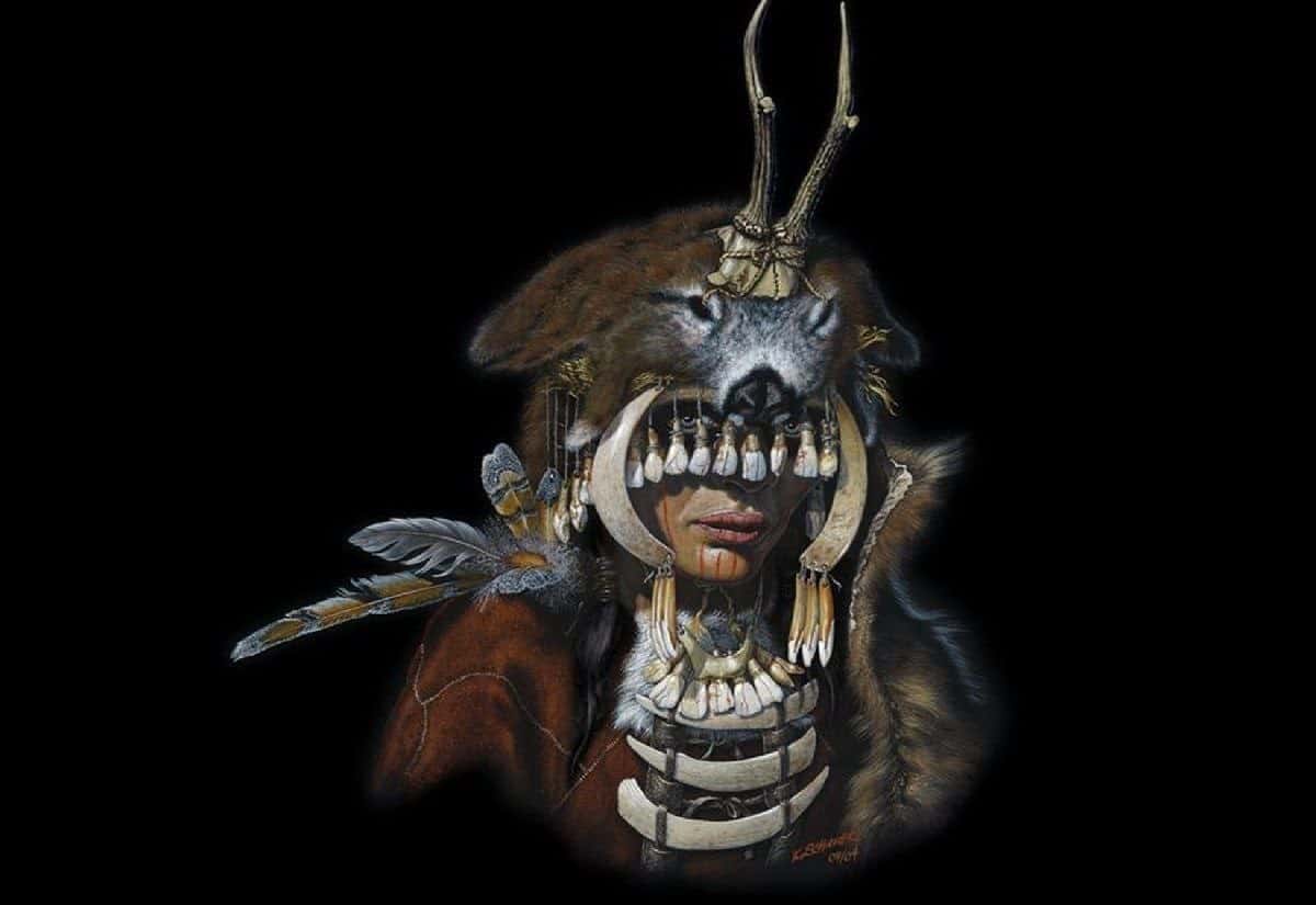 Художественная реконструкция церемониального наряда шаманки из Бад-Дюрренберга с украшениями из перьев / © Karol Schauer / State Office for Heritage Management and Archaeology of Saxony-Anhalt