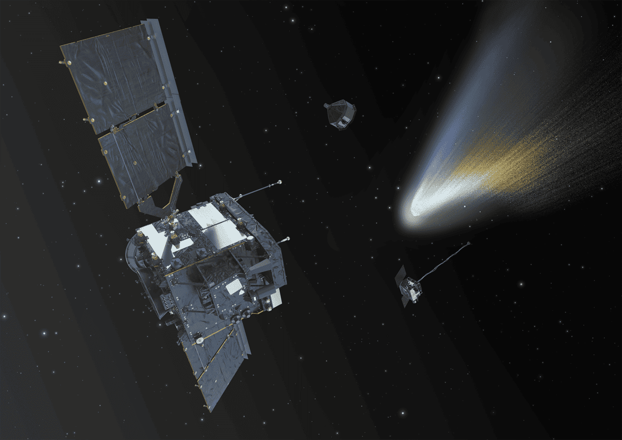 Миссия Comet Interceptor в представлении художника