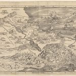 Первая в мире библейская печатная карта изобразила Землю обетованную в перевернутом виде