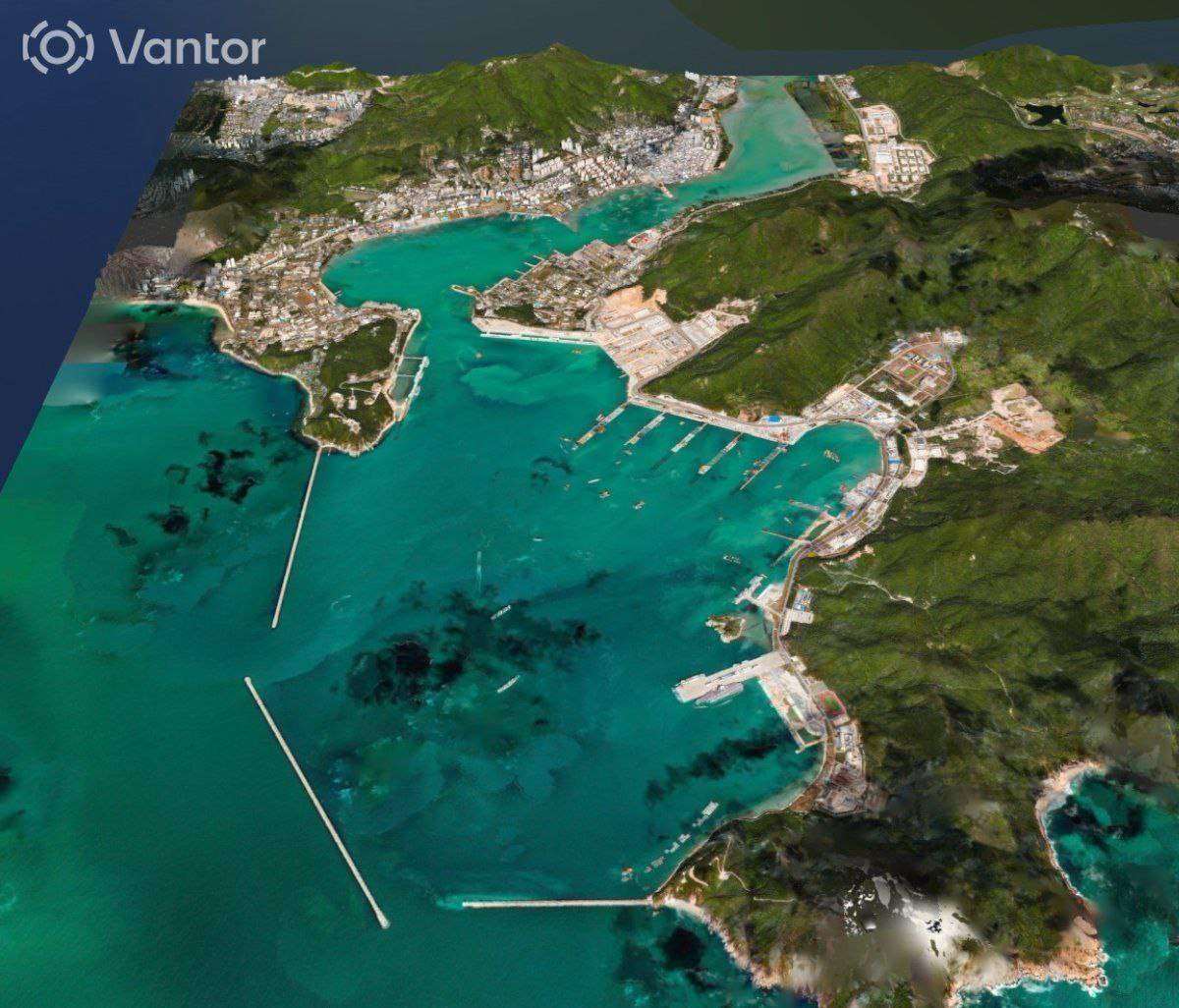 3D-визуальзиация военно-морской базы Китая / © Vantor