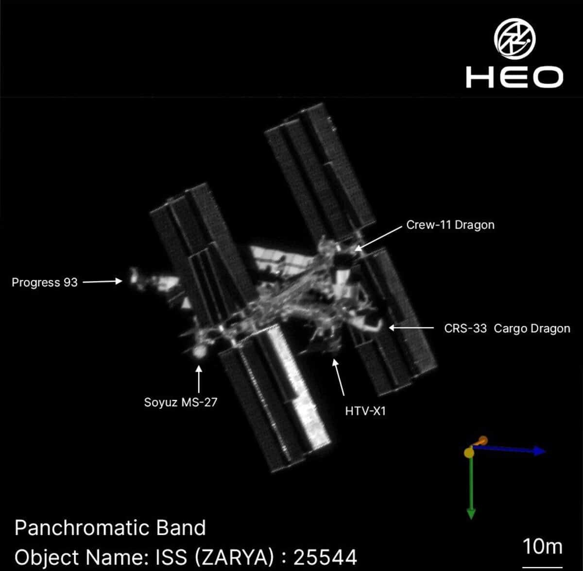 Космические корабли, пристыкованные к МКС / © HEO Robotics