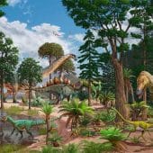 экосистема динозавров