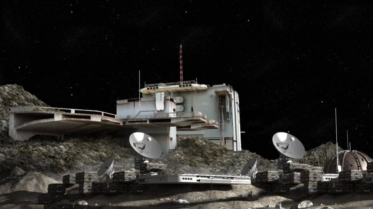 Художественное изображение базы на Луне с реактором / © Getty Images