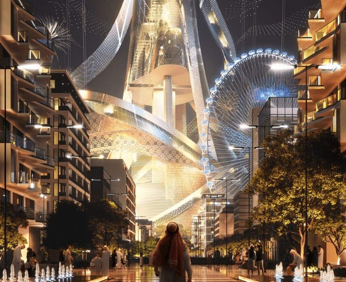 Рендер двухкилометровой башни Rise Tower / © Saudi Arabia Holding Co.