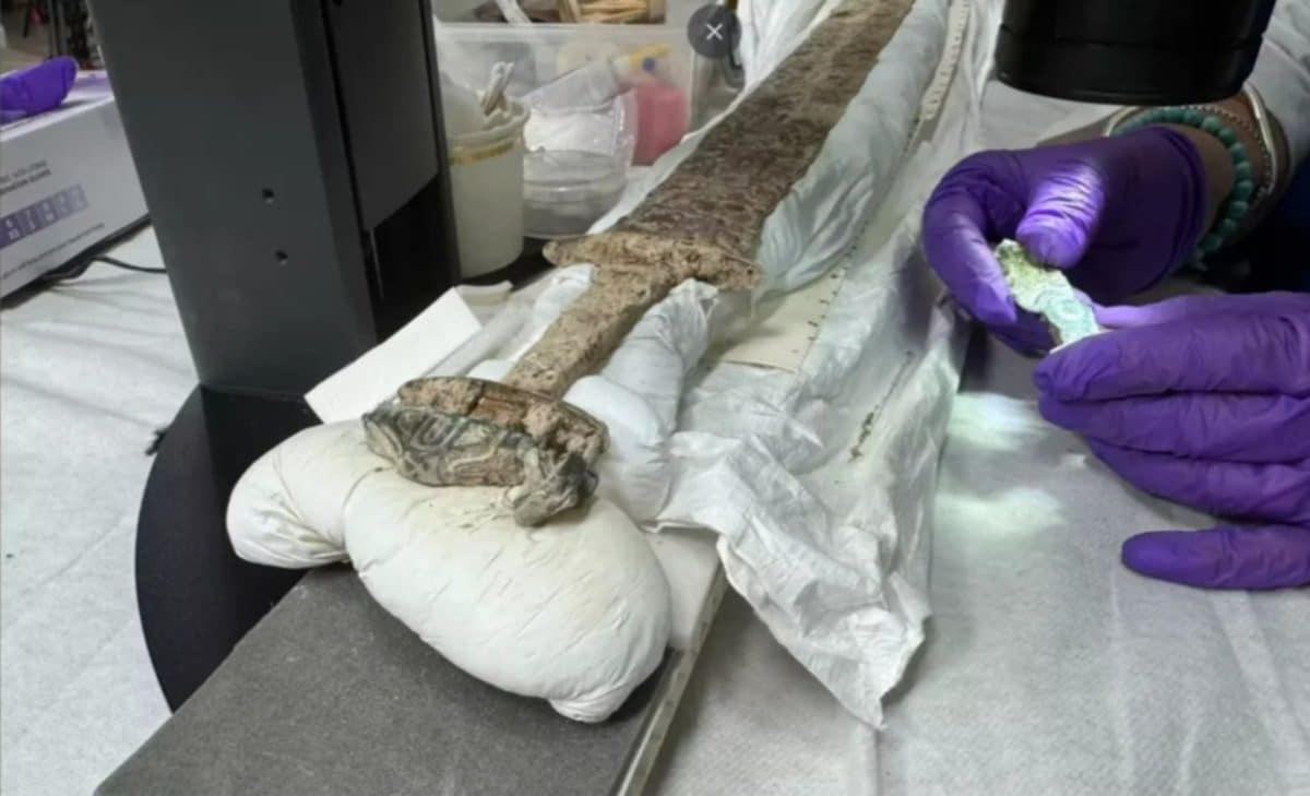 Недалеко от Кентербери обнаружили англосаксонский меч возрастом 1500 лет / © University of Central Lancashire