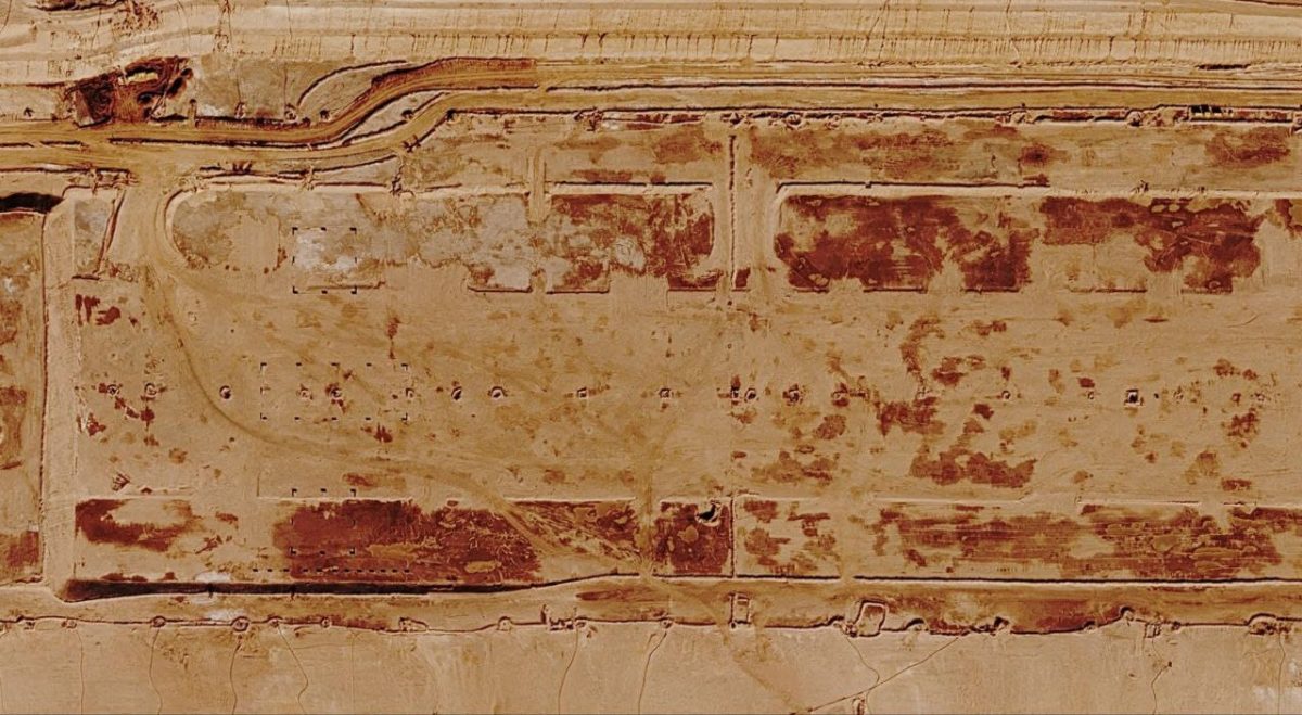 Строительная площадка горизонтального небоскреба «Зеркальная линия» / © Google Maps