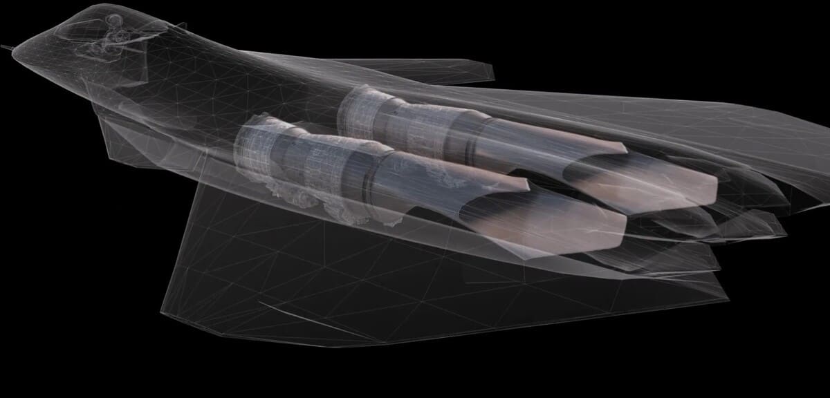 Возможный рендер истребителя шестого поколения F-47 / © Pratt & Whitney