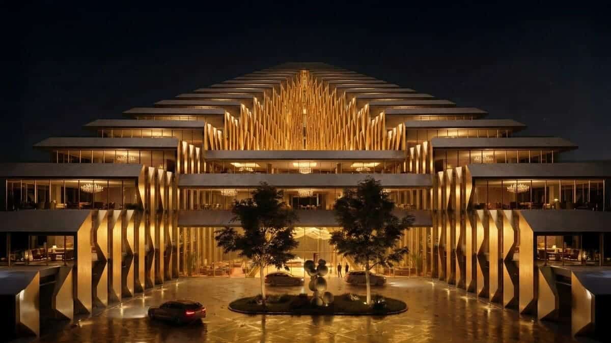 Рендер Alatau Iconic Complex and Gateway District / © SOM